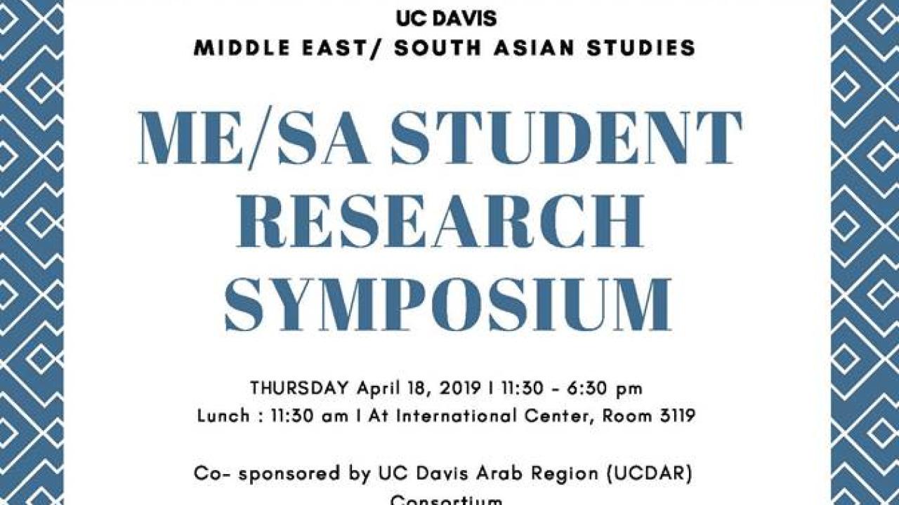 MESA Studies Research Symposium