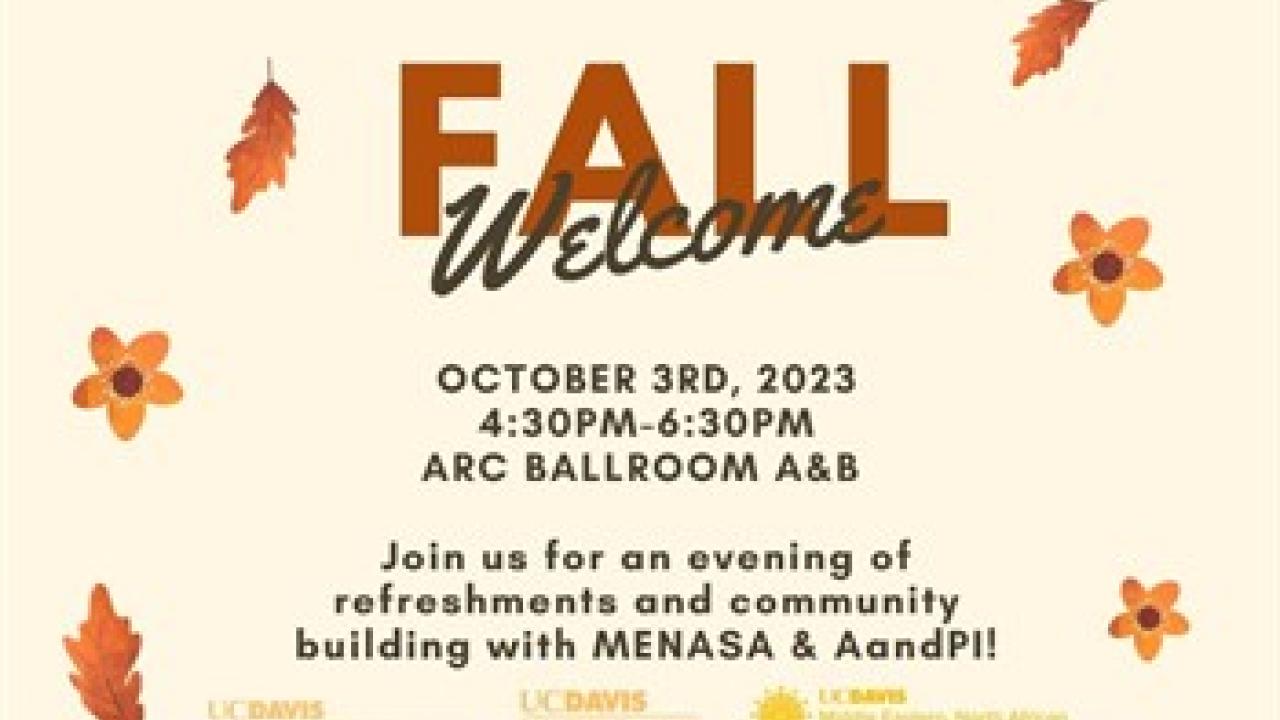 fall welcome flyer