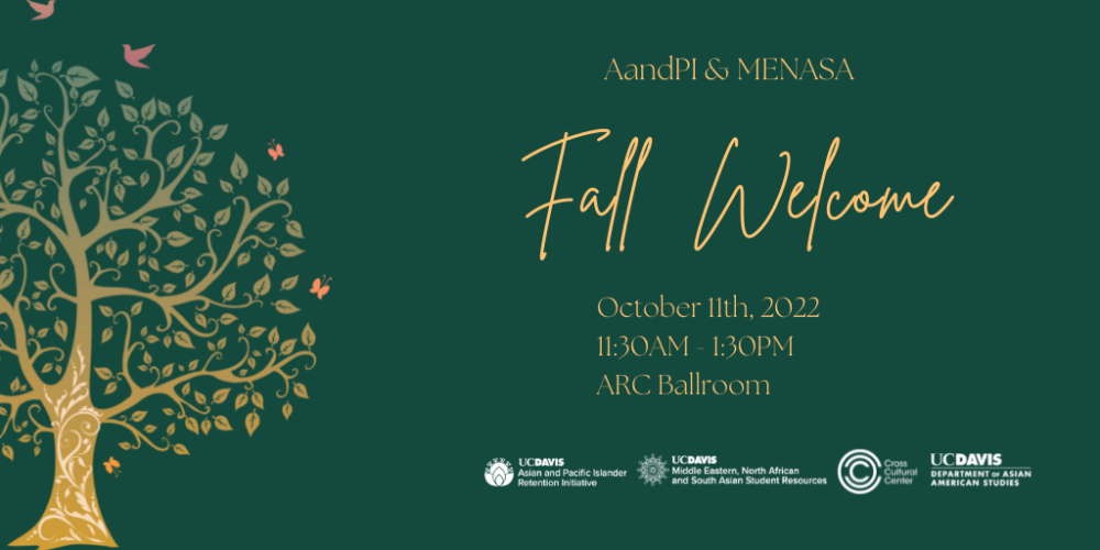 Fall Welcome will be on Oct 11