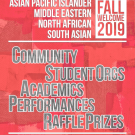 API and MENASA Fall Welcome 2019 flyer 